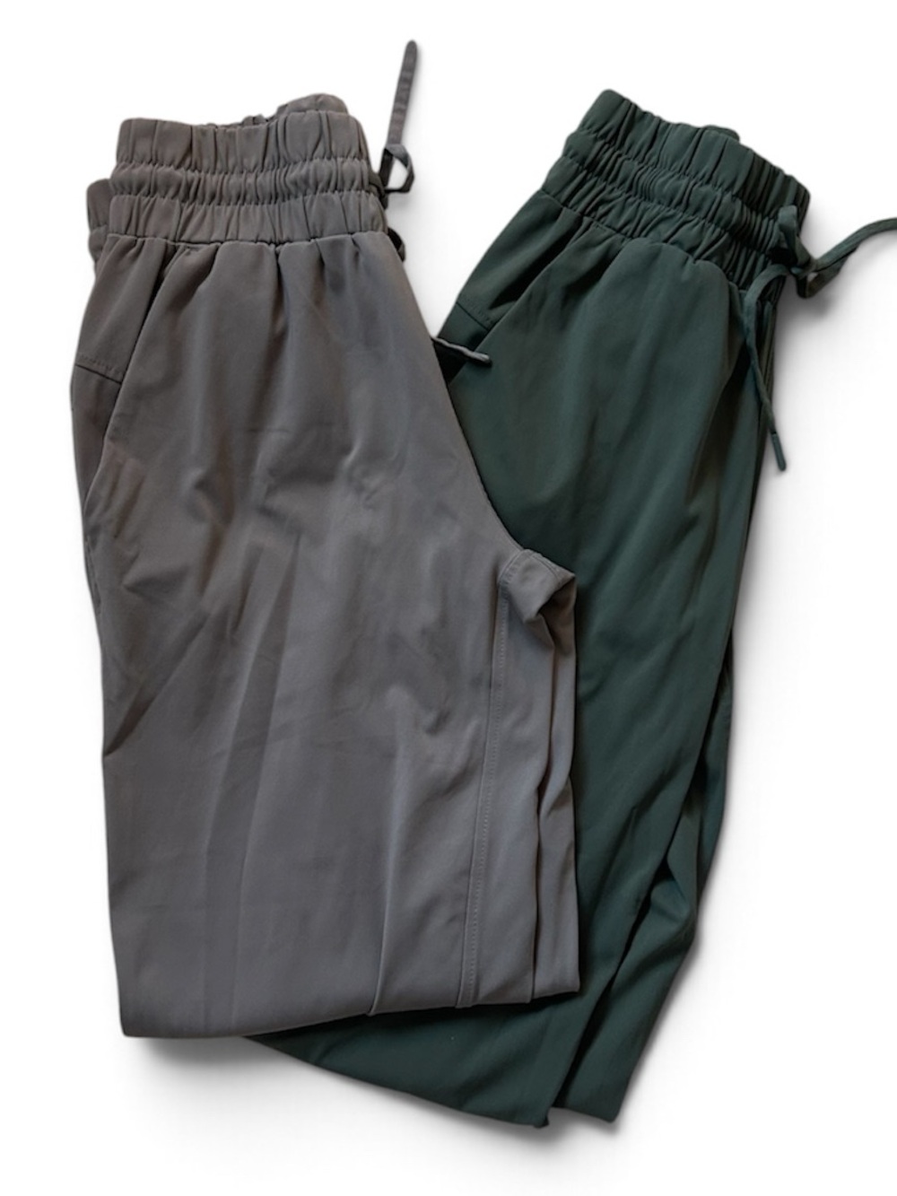 Set of 2 Member's Mark Travel Joggers- Olive and Gray XS